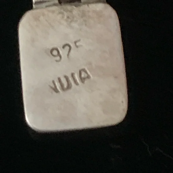 Silpada Earrings VERY RARE Citrine Stones Hinged Unique Squares of Labradorite - Picture 3 of 3